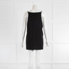 Sarah Pacini Black Spaghetti Strap Side Split Top