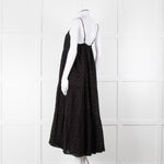 Seafolly Black Broderie Anglaise Tiered Strappy Midi Dress