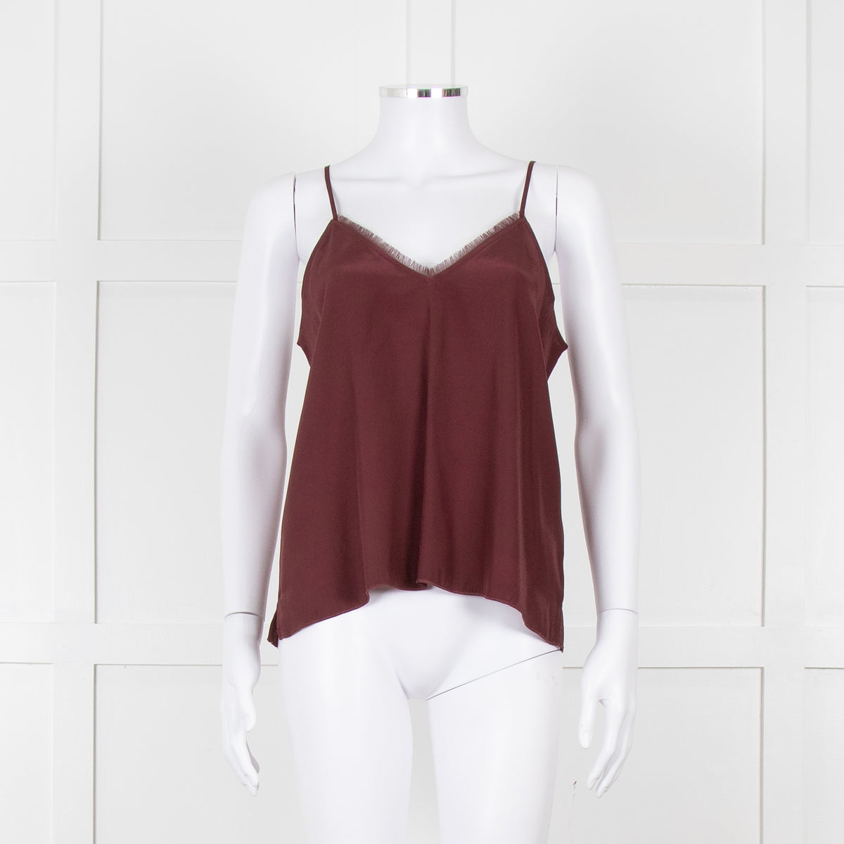 ATM Burgundy Silk Camisole
