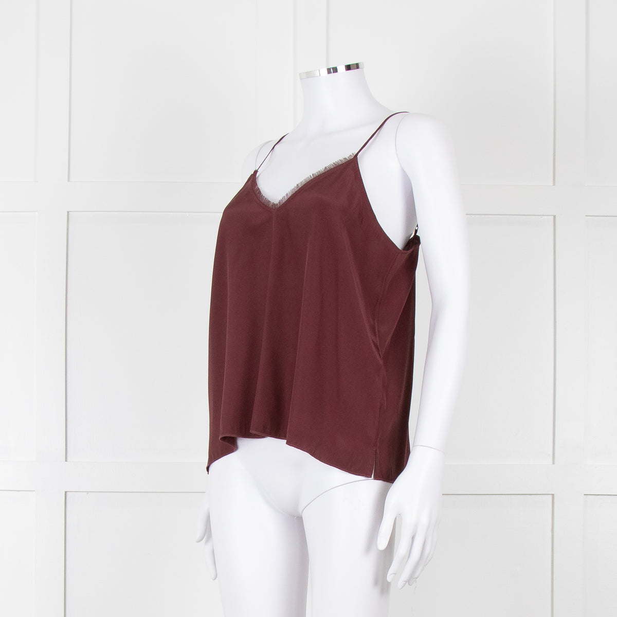 ATM Burgundy Silk Camisole
