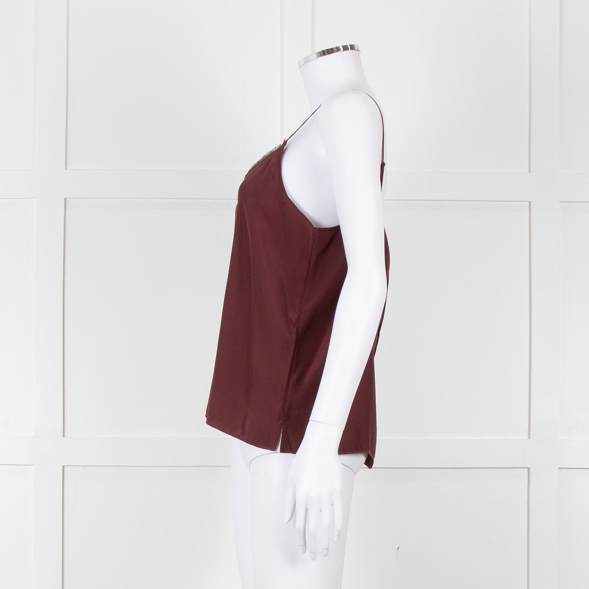ATM Burgundy Silk Camisole