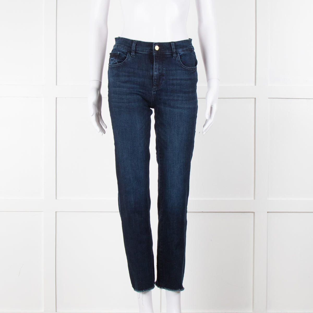 DL1961 Blue Mara Ankle Straight Leg Jeans