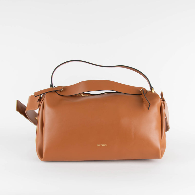 NEOUS Scorpius Tan Brown Leather Carryall Tote