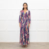 Ba&Sh Purple Blue V-Necked Long Dress