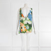 Stine Goya Floral Multicolour Sleeveless Top With Tie