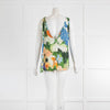 Stine Goya Floral Multicolour Sleeveless Top With Tie