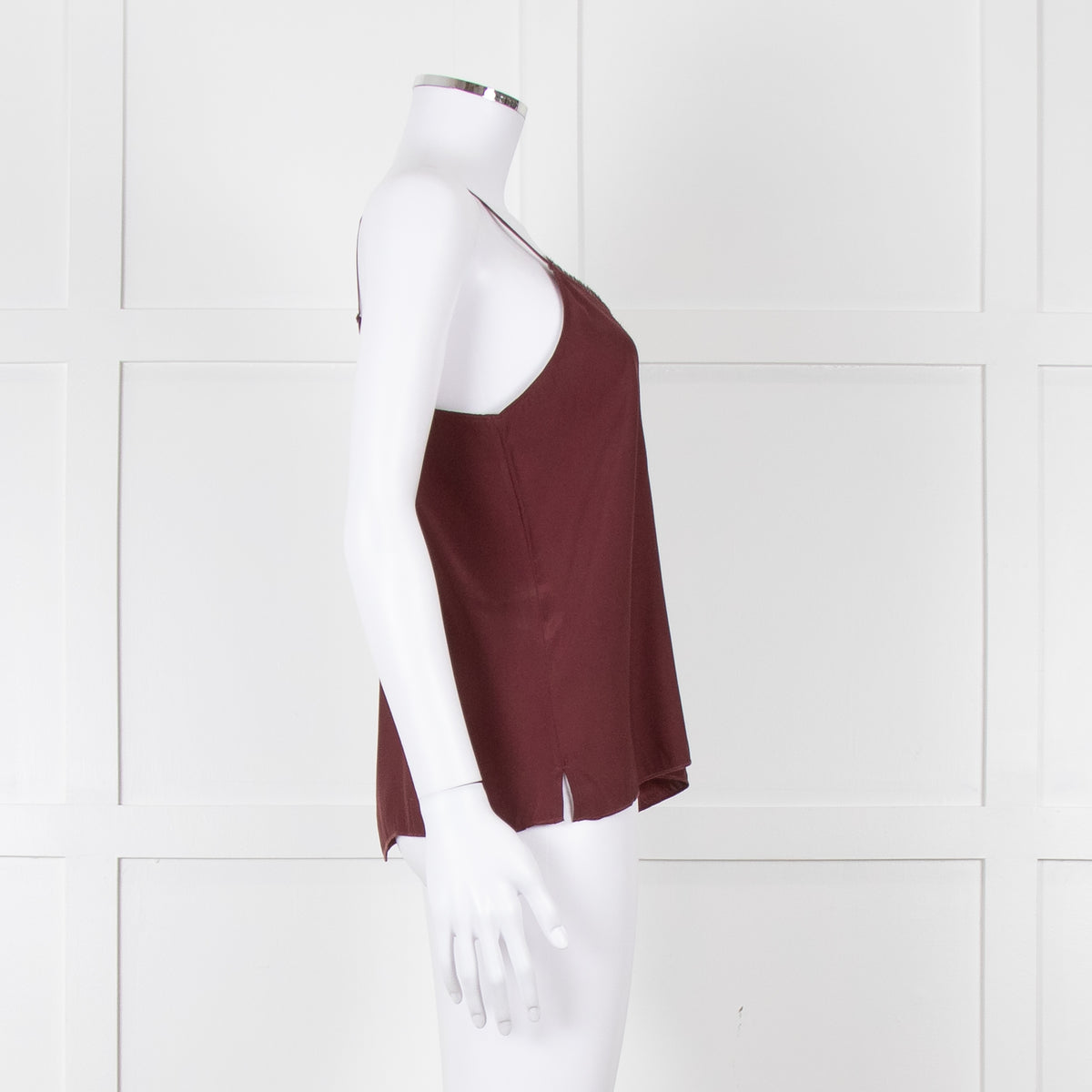 ATM Burgundy Silk Camisole