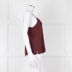 ATM Burgundy Silk Camisole