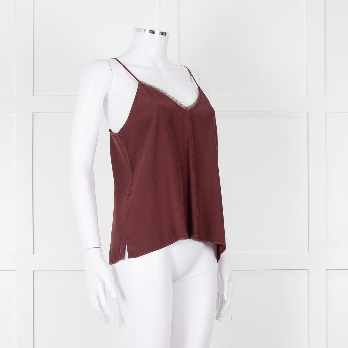 ATM Burgundy Silk Camisole