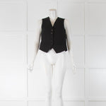 The Frankie Shop Gelso Black Waistcoat