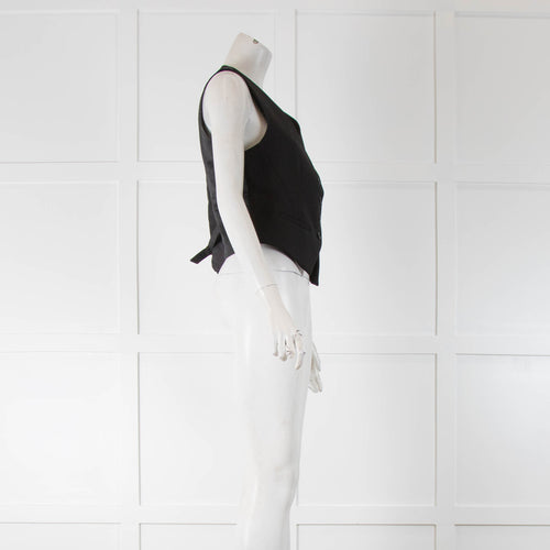 The Frankie Shop Gelso Black Waistcoat
