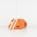 Mulberry Orange Grain Leather Small Darley Satchel Bag