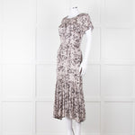 Lily & Lionel Pale Pink Snake Print Dress