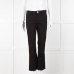 Frame Le Crop Mini Boot Jeans in Black