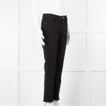 Frame Le Crop Mini Boot Jeans in Black