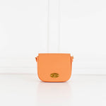 Mulberry Orange Grain Leather Small Darley Satchel Bag
