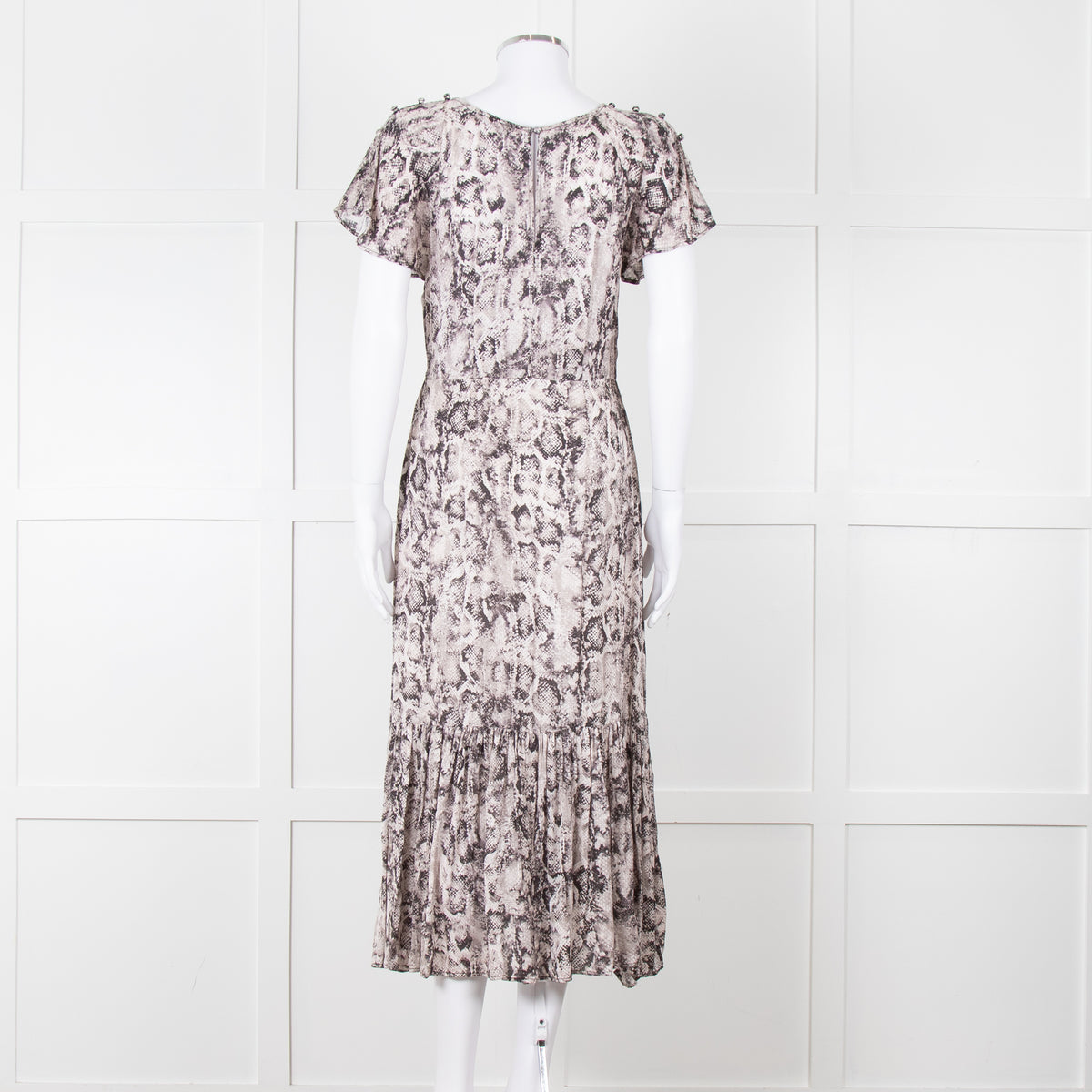 Lily & Lionel Pale Pink Snake Print Dress
