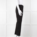 Frame Le Crop Mini Boot Jeans in Black