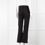 Frame Le Crop Mini Boot Jeans in Black