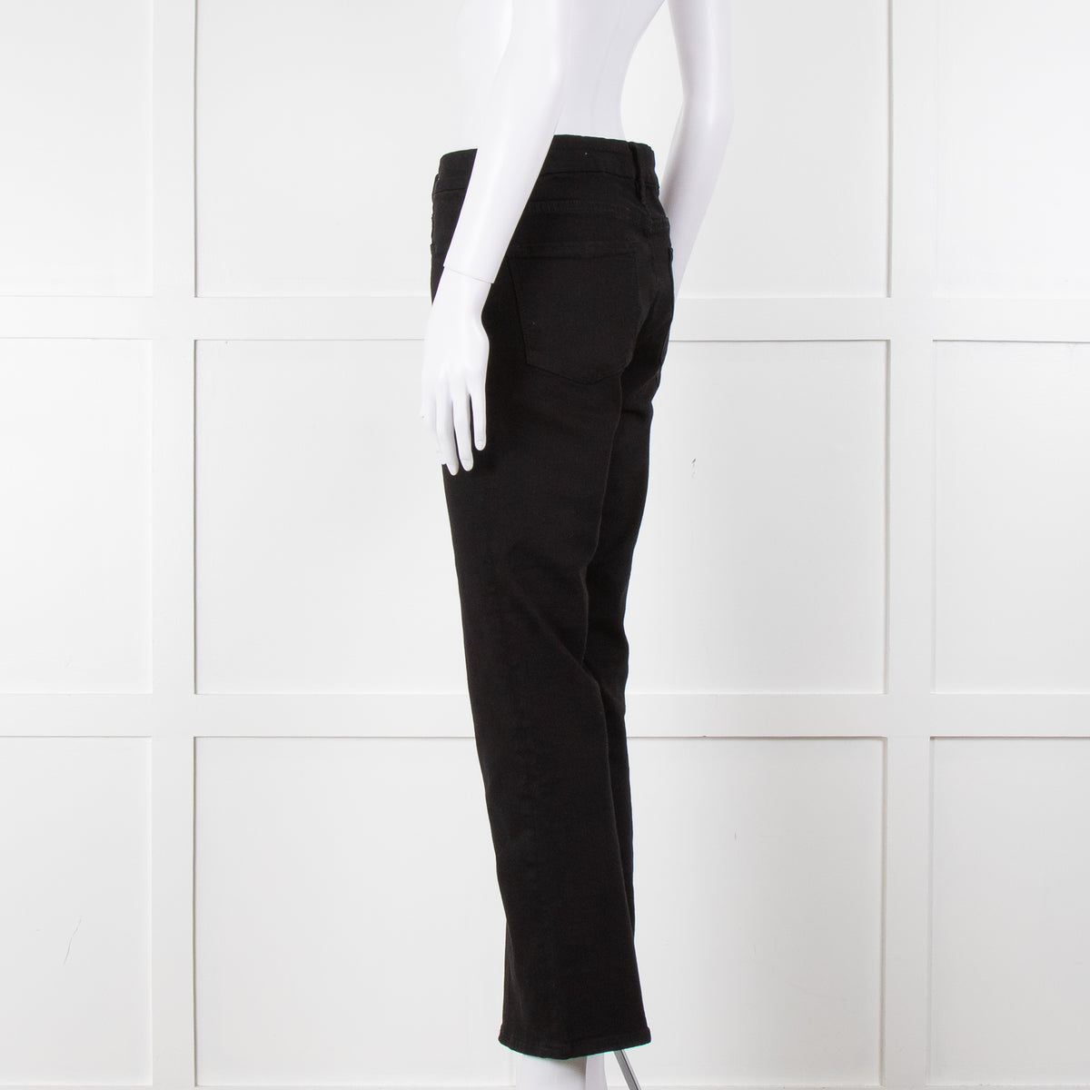 Frame Le Crop Mini Boot Jeans in Black