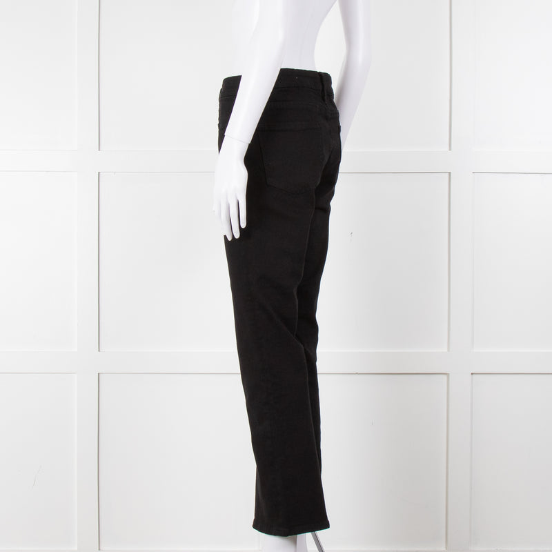 Frame Le Crop Mini Boot Jeans in Black