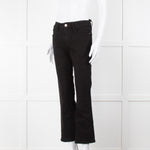 Frame Le Crop Mini Boot Jeans in Black