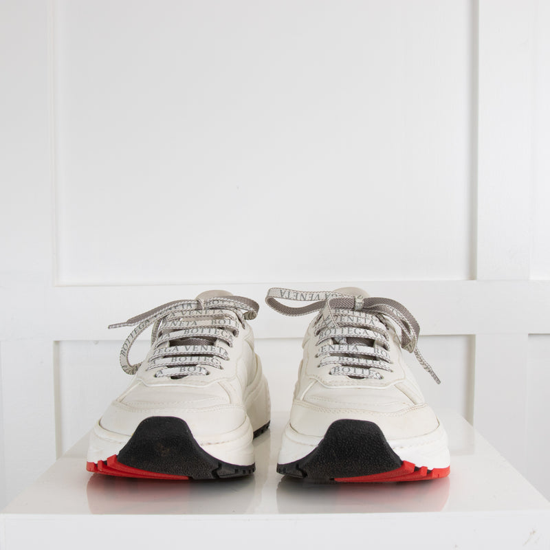 Bottega Veneta White Leather Speedster Trainers