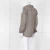 Weekend Max Mara Black And Cream Triangle Pattern Shirt