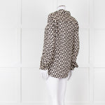 Weekend Max Mara Black And Cream Triangle Pattern Shirt