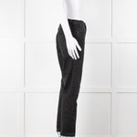 Frame Le High Straight Leg Jeans in Washed Black