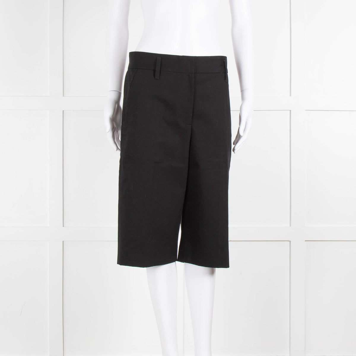 Marc Jacobs Black Cotton Bermuda Shorts