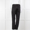 Frame Le High Straight Leg Jeans in Washed Black