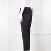 Frame Le High Straight Leg Jeans in Washed Black