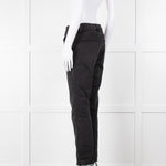 Frame Le High Straight Leg Jeans in Washed Black