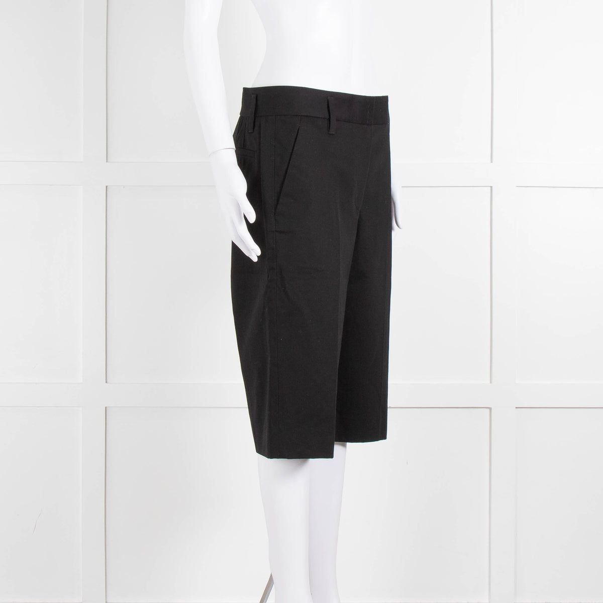 Marc Jacobs Black Cotton Bermuda Shorts