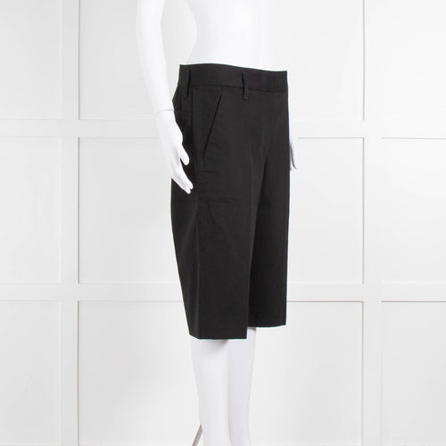 Marc Jacobs Black Cotton Bermuda Shorts
