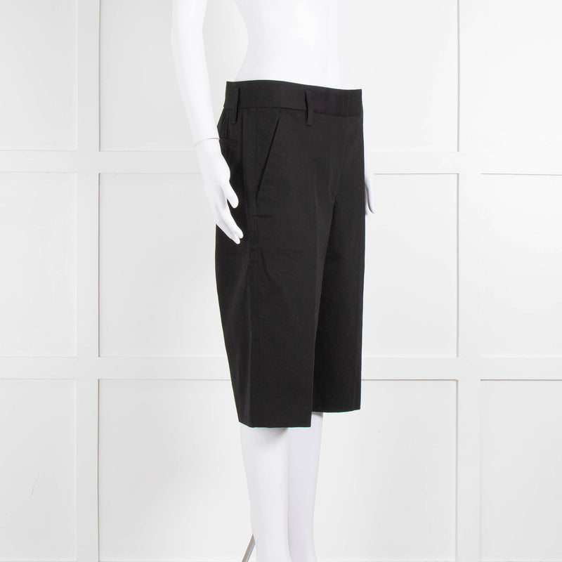 Marc Jacobs Black Cotton Bermuda Shorts