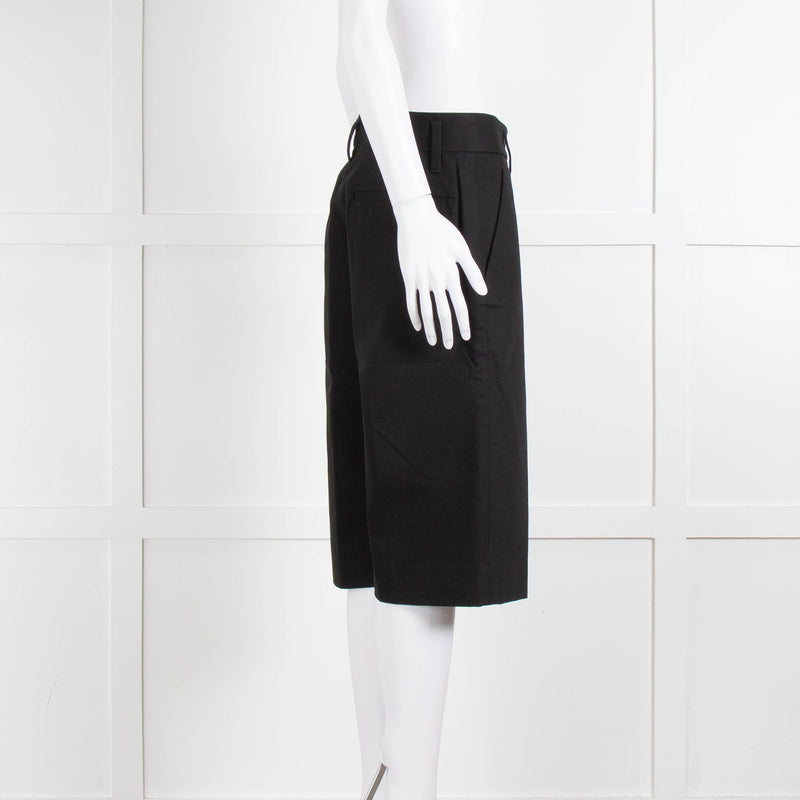 Marc Jacobs Black Cotton Bermuda Shorts