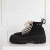 Proenza Schouler Black Canvas Chunky Boots