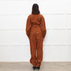Ulla Johnson Tan Long Sleeve Belted Jumpsuit