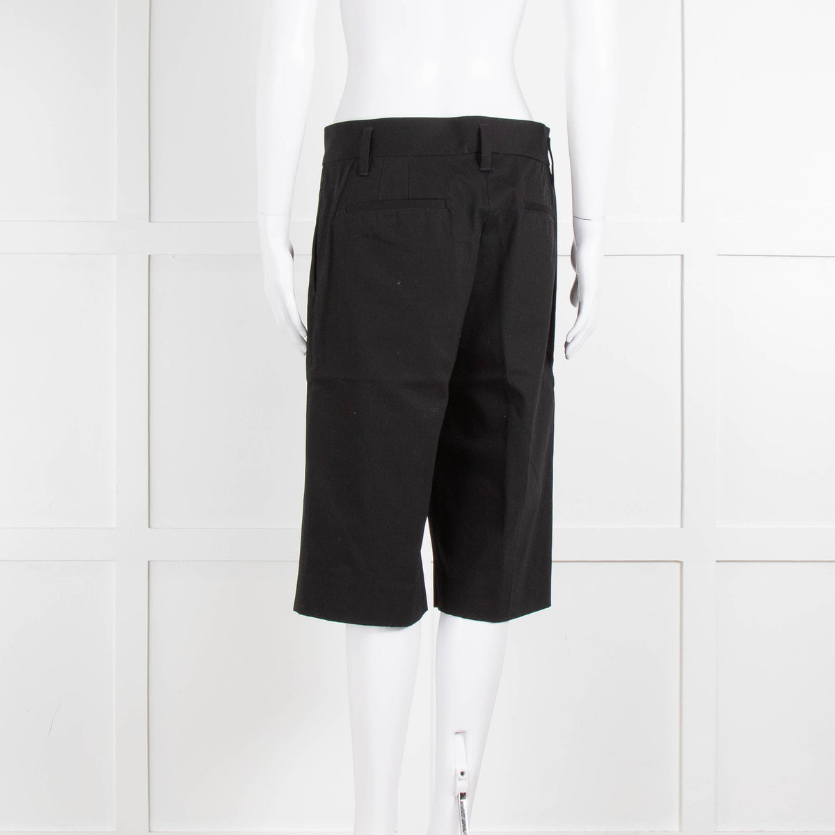 Marc Jacobs Black Cotton Bermuda Shorts