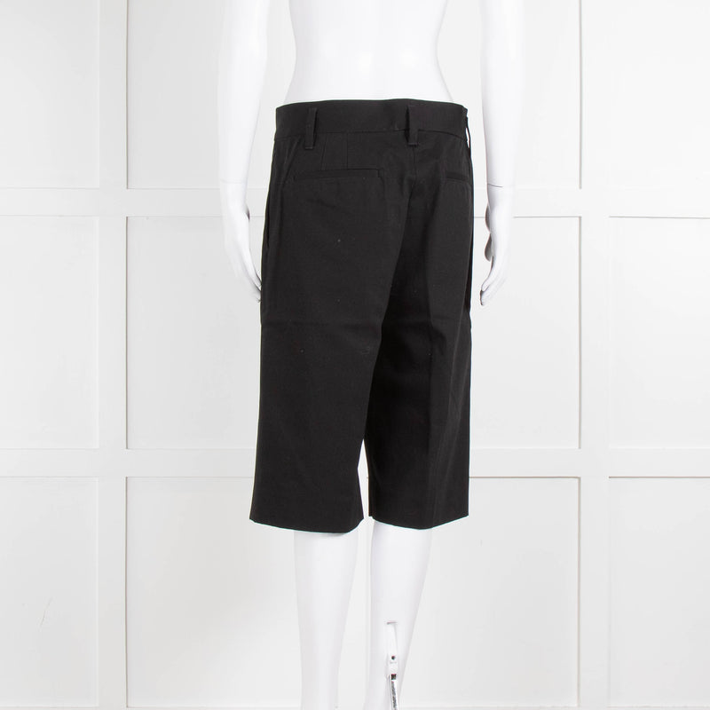 Marc Jacobs Black Cotton Bermuda Shorts