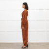 Ulla Johnson Tan Long Sleeve Belted Jumpsuit