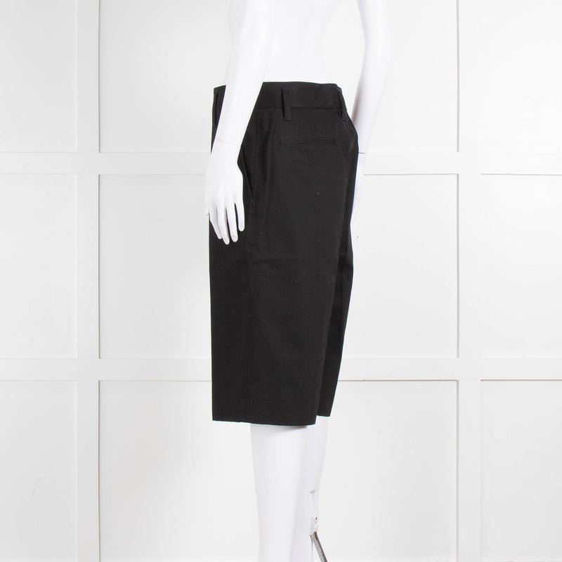 Marc Jacobs Black Cotton Bermuda Shorts
