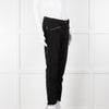 Zadig & Voltiare Black Raw Hem Zip Detail Jeans