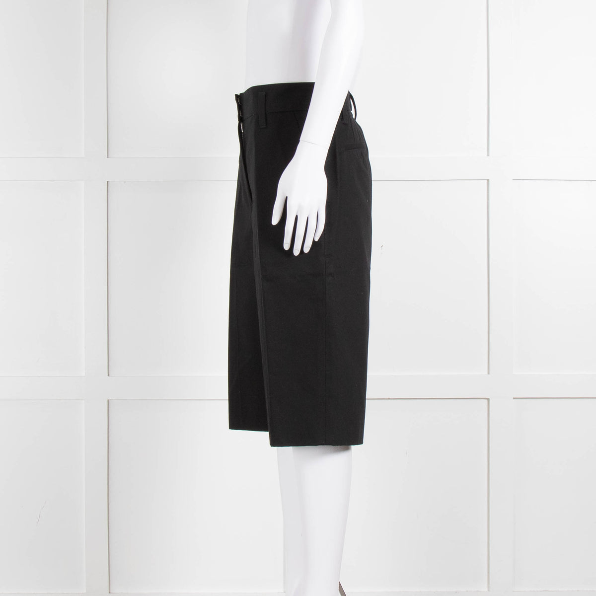 Marc Jacobs Black Cotton Bermuda Shorts