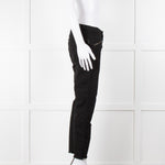Zadig & Voltiare Black Raw Hem Zip Detail Jeans