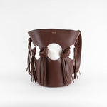 NEOUS Venus Bucket Bag In Burgundy Brown