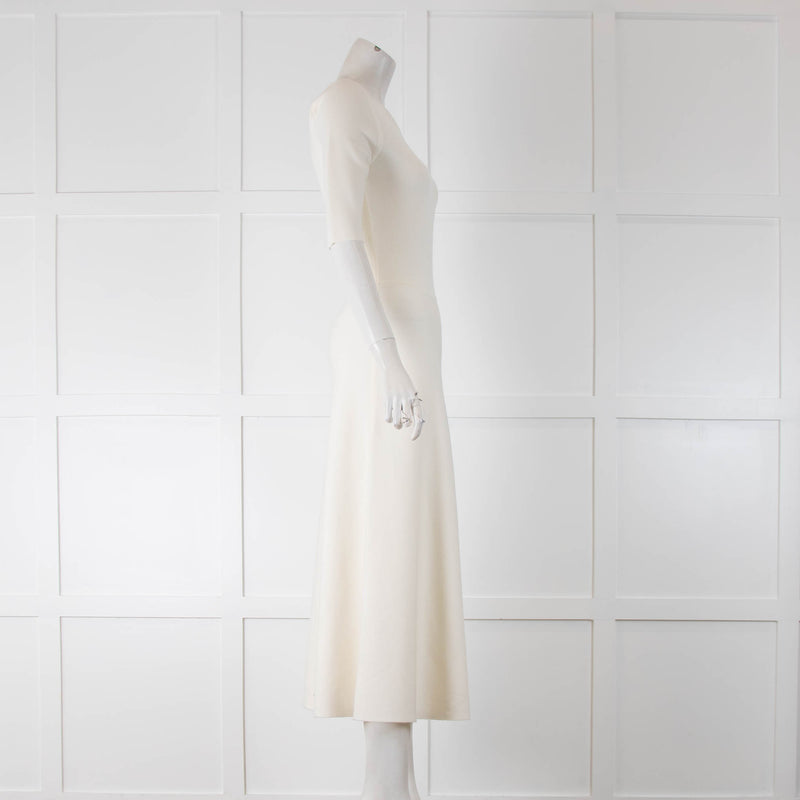 Gabriela Hearst White Knit Maxi Dress