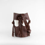 NEOUS Venus Bucket Bag In Burgundy Brown